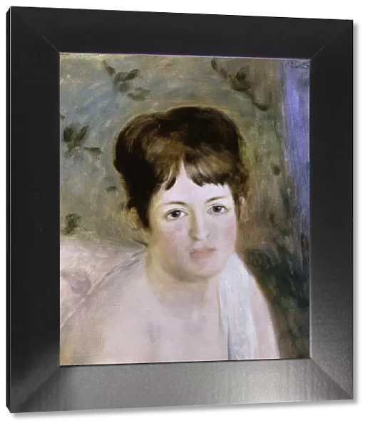 Head of a Woman, c1876. Artist: Pierre-Auguste Renoir