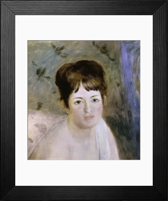 Framed Print : Head of a Woman, c1876. Artist: Pierre-Auguste Renoir Framed Print : Head of a Woman, c1876. Artist: Pierre-Auguste Renoir