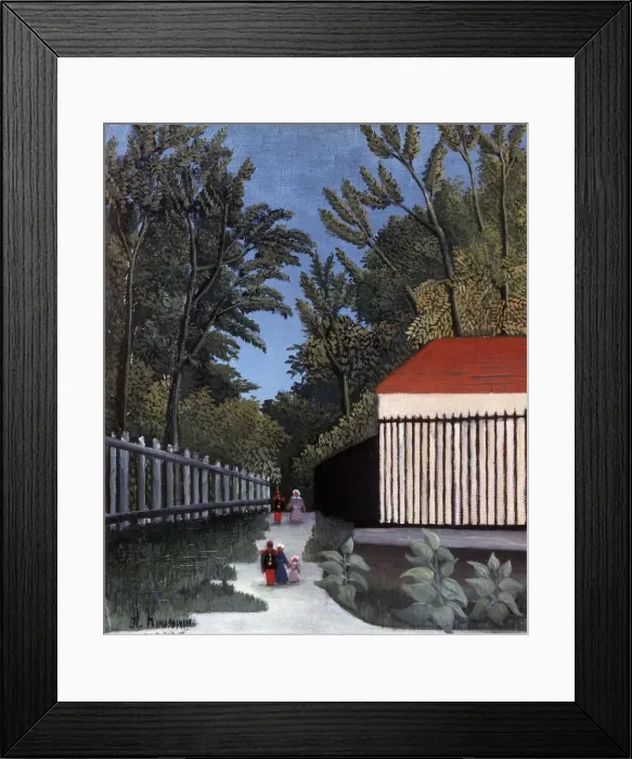 Framed Print : View of the Montsouris Park, 1910. Artist: Henri Rousseau Framed Print : View of the Montsouris Park, 1910. Artist: Henri Rousseau
