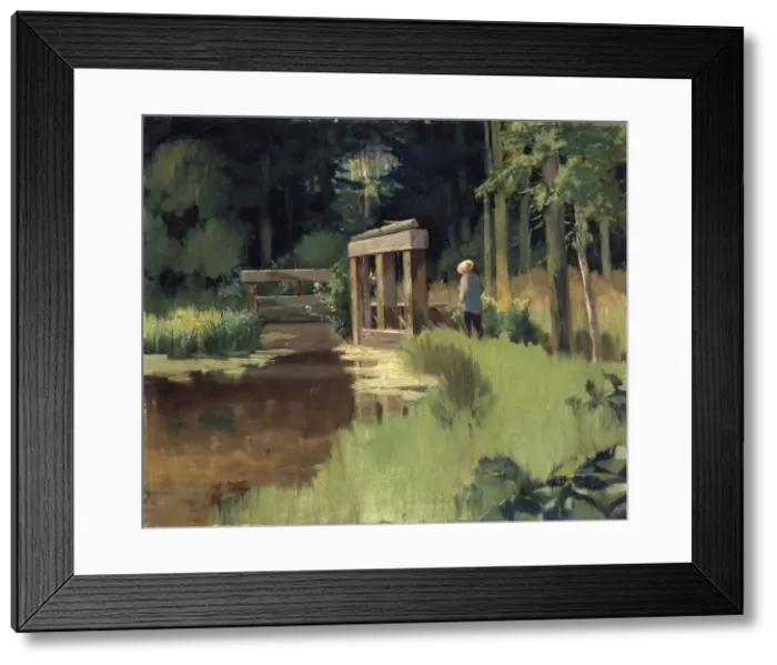 Framed Print : In a Park, 19th century. Artist: Edouard Manet Framed Print : In a Park, 19th century. Artist: Edouard Manet