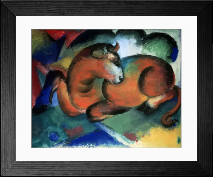 Framed Print : Red Bullock, 1912-1913. Artist: Franz Marc Framed Print : Red Bullock, 1912-1913. Artist: Franz Marc