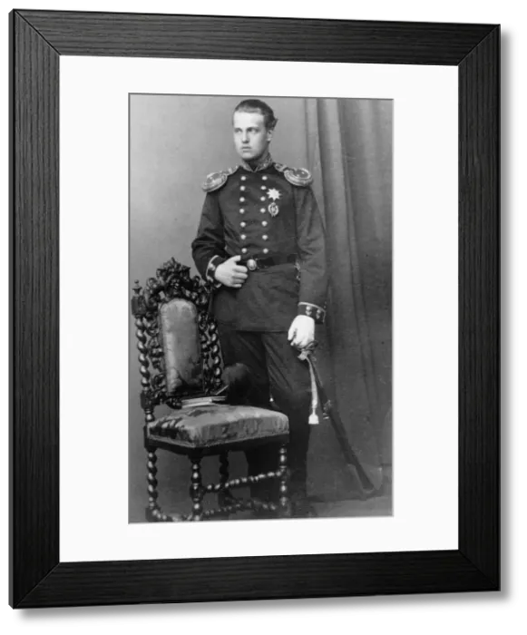 Framed Print : Grand Duke Alexei Alexandrovich of Russia, c1865-c1870(?). Artist: Andrei Deniere Framed Print : Grand Duke Alexei Alexandrovich of Russia, c1865-c1870(?). Artist: Andrei Deniere