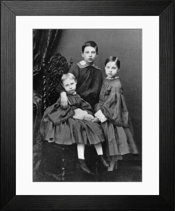 Framed Print : The three eldest children of Grand Duke Konstantin Nikolayevich of Russia, c1860-c1861 Framed Print : The three eldest children of Grand Duke Konstantin Nikolayevich of Russia, c1860-c1861