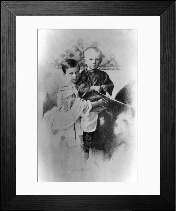 Framed Print : Grand Duchess Maria Alexandrovna and Grand Duke Sergei Alexandrovich of Russia, c1860-c1862 Framed Print : Grand Duchess Maria Alexandrovna and Grand Duke Sergei Alexandrovich of Russia, c1860-c1862