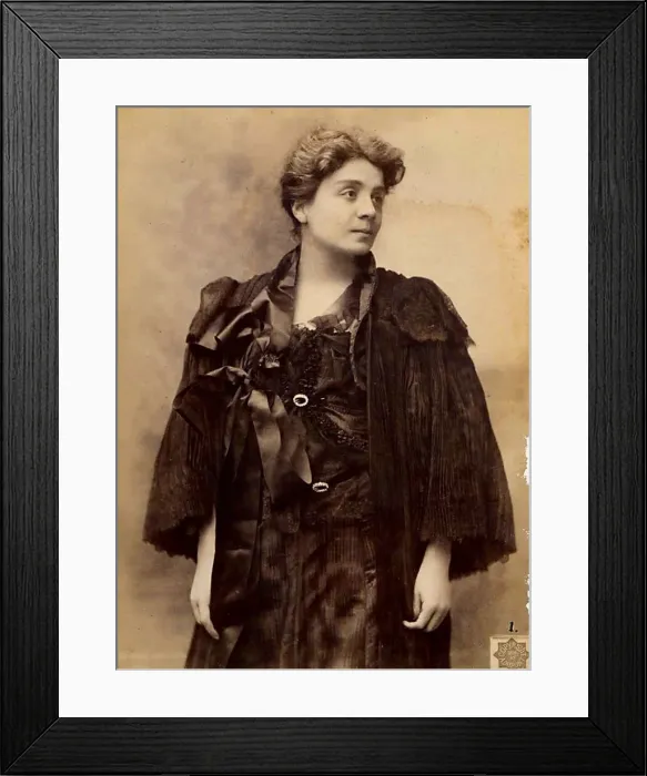 Framed Print : Eleonora Duse, Italian actress, 1896. Artist: Aime Dupont Framed Print : Eleonora Duse, Italian actress, 1896. Artist: Aime Dupont