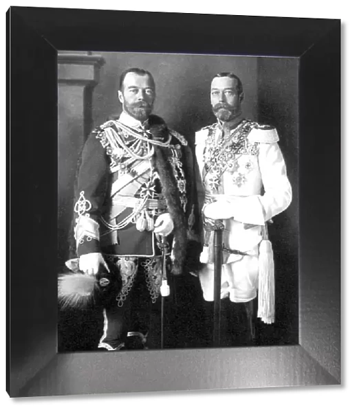 Tsar Nicholas II of Russia and George V of the United Kingdom, 1913