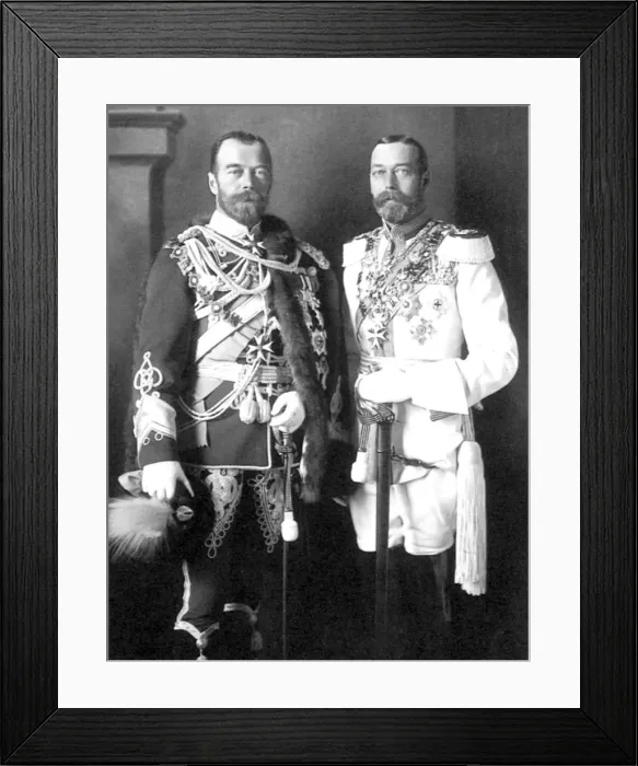 Framed Print : Tsar Nicholas II of Russia and George V of the United Kingdom, 1913 Framed Print : Tsar Nicholas II of Russia and George V of the United Kingdom, 1913