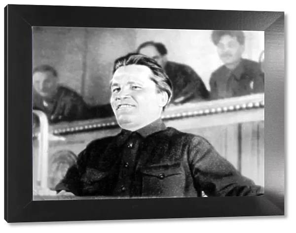 Soviet politician Sergei Kirov, 17th Congress of the Communist Party, Moscow, USSR, 1934