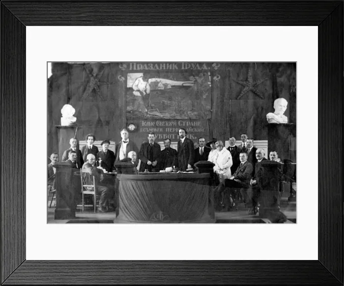 Framed Print : May Day meeting, Russia, 1920 Framed Print : May Day meeting, Russia, 1920