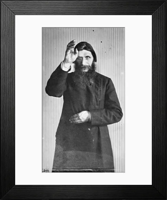 Framed Print : Grigori Yefimovich Rasputin, Russian mystic and holy man, c1914-c1916 Framed Print : Grigori Yefimovich Rasputin, Russian mystic and holy man, c1914-c1916