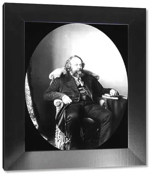 Mikhail Bakunin, Russian revolutionary and theorist of anarchism, 1863. Artist: Sergei Levitsky