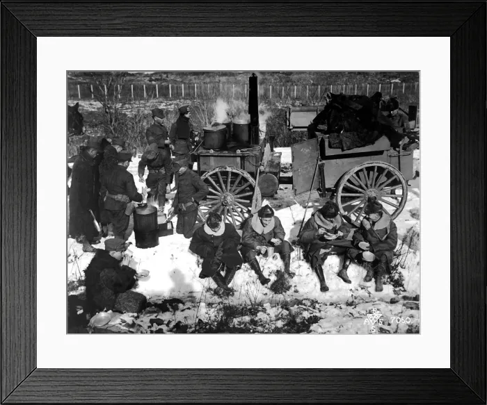 Framed Print : An American infantry camp in Siberia, Russia, December 1918 Framed Print : An American infantry camp in Siberia, Russia, December 1918