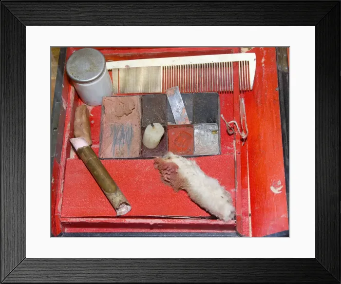 Framed Print : Make-up box, 19th century Framed Print : Make-up box, 19th century