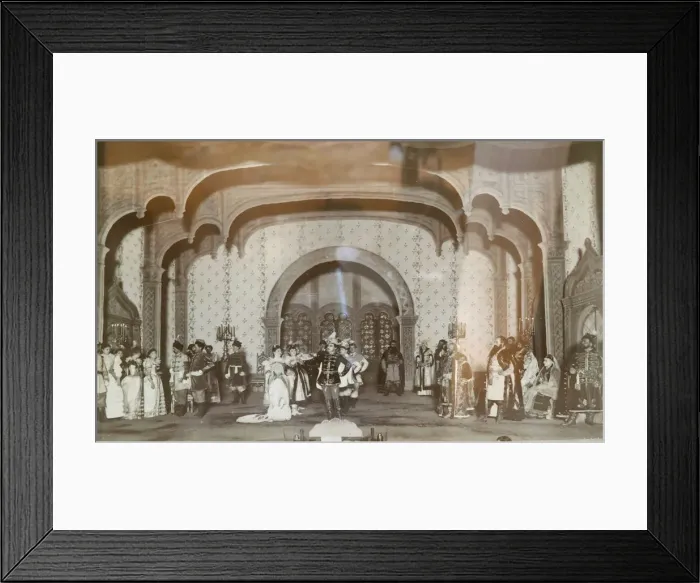 Framed Print : Scene from Alexander Ostrovskys play False Dmitriy, Maly Theatre, Moscow, Russia, 1870s