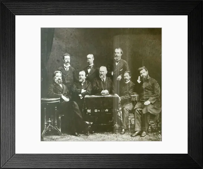 Framed Print : Russian playwrights, 1870s Framed Print : Russian playwrights, 1870s
