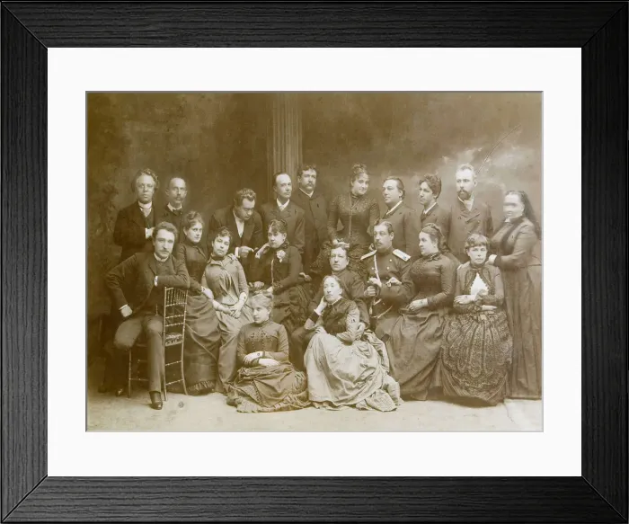 Framed Print : The first dramatic theatre group in Warsaw, 1866 Framed Print : The first dramatic theatre group in Warsaw, 1866