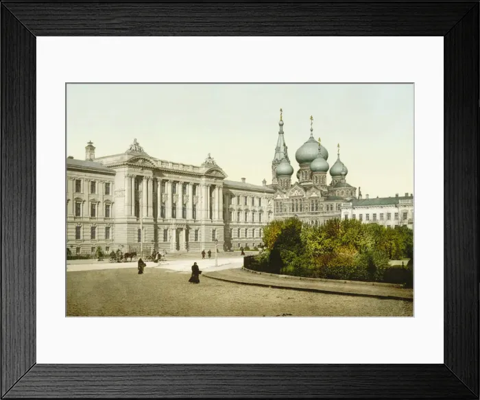 Framed Print : Palace of Justice and Church of St Panteleimon Monastery, Odessa, Russia, c1880s-c1890s Framed Print : Palace of Justice and Church of St Panteleimon Monastery, Odessa, Russia, c1880s-c1890s