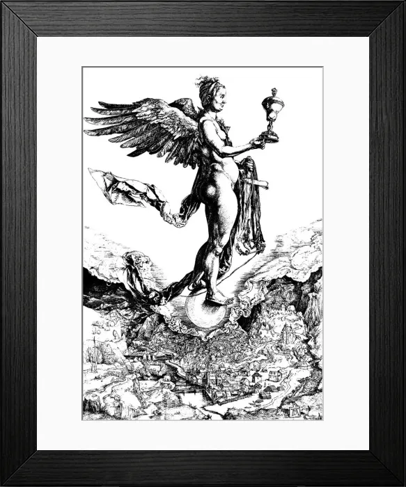 Framed Print : Nemesis, c1501-c1502. Artist: Albrecht Durer Framed Print : Nemesis, c1501-c1502. Artist: Albrecht Durer