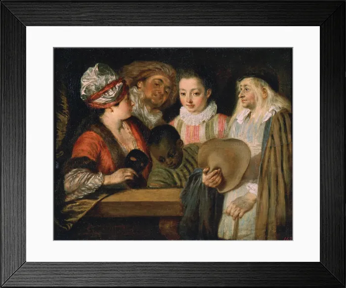 Framed Print : Actors of the Comedie Francaise, 1711-1712. Artist: Jean-Antoine Watteau Framed Print : Actors of the Comedie Francaise, 1711-1712. Artist: Jean-Antoine Watteau
