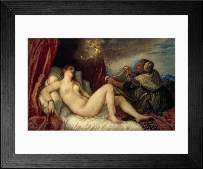 Framed Print : Danae, c1554. Artist: Titian Framed Print : Danae, c1554. Artist: Titian