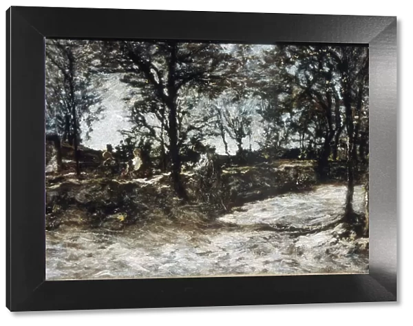 Landscape. Fontainebleau, 19th century. Artist: Adolphe Monticelli