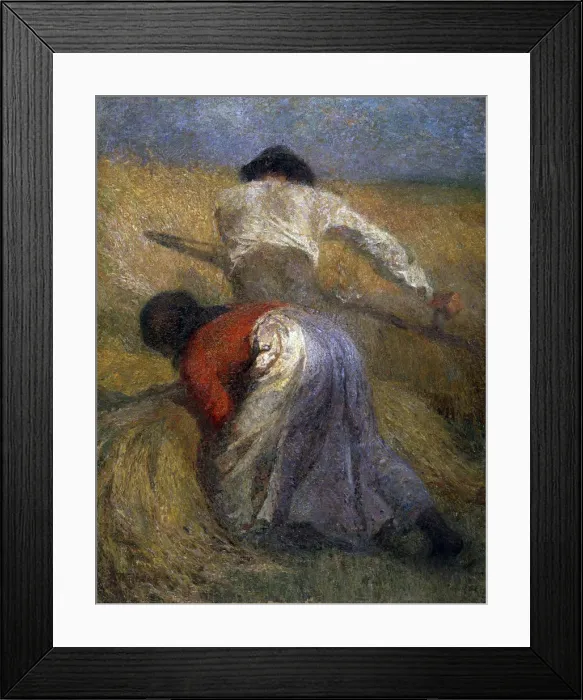 Framed Print : The Harvest, 19th century. Artist: Adolphe Monticelli Framed Print : The Harvest, 19th century. Artist: Adolphe Monticelli