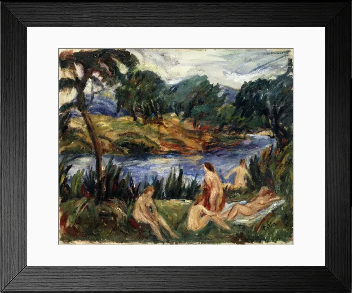 Framed Print : Women at the River, 19th or early 20th century. Artist: Gustave Colin Framed Print : Women at the River, 19th or early 20th century. Artist: Gustave Colin