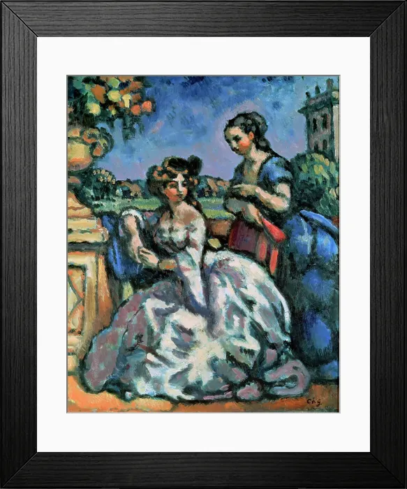 Framed Print : The Terrace, 1909. Artist: Charles Guerin Framed Print : The Terrace, 1909. Artist: Charles Guerin
