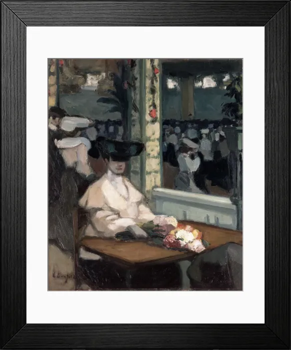 Framed Print : Waiting, Moulin de la Galette, 1905. Artist: Edmond Lempereur Framed Print : Waiting, Moulin de la Galette, 1905. Artist: Edmond Lempereur