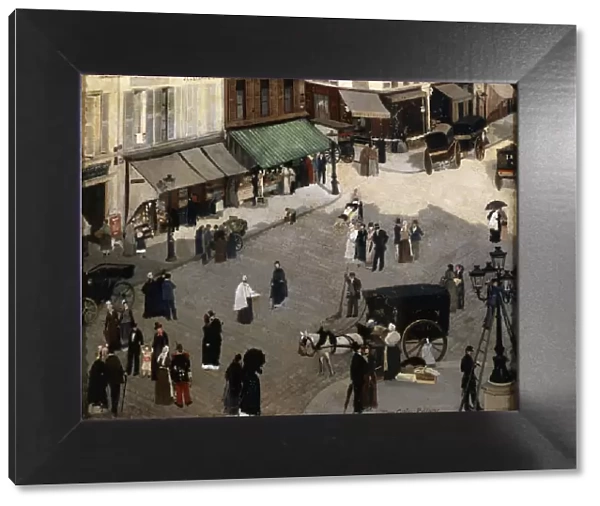 The Place Pigalle in Paris, 1880s. Artist: Pierre Carrier-Belleuse