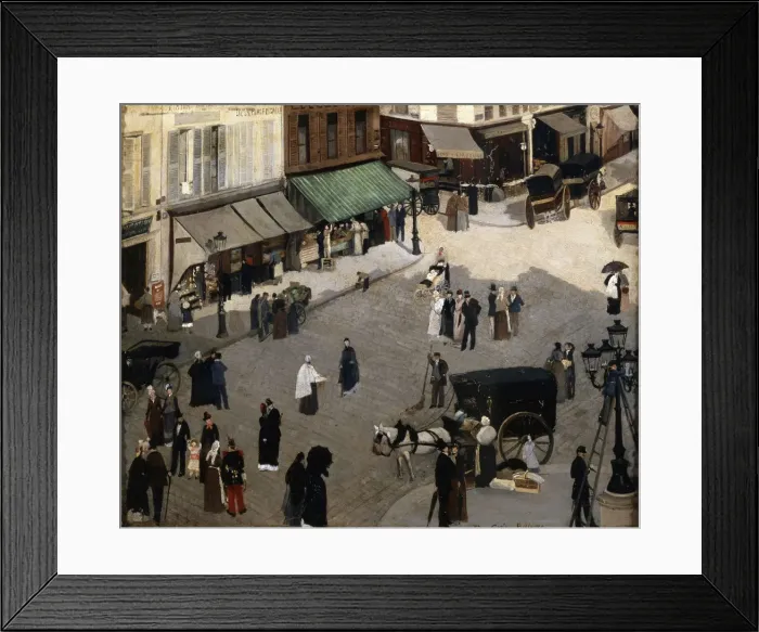Framed Print : The Place Pigalle in Paris, 1880s. Artist: Pierre Carrier-Belleuse Framed Print : The Place Pigalle in Paris, 1880s. Artist: Pierre Carrier-Belleuse