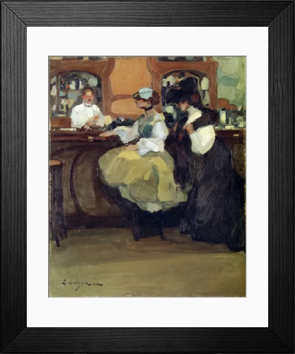Framed Print : Bar Tabarin, 1905. Artist: Edmond Lempereur Framed Print : Bar Tabarin, 1905. Artist: Edmond Lempereur