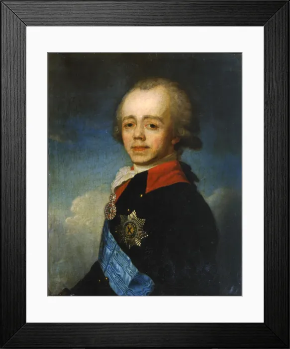 Framed Print : Grand Duke Pavel Petrovich of Russia, late 18th century. Artist: Jean Louis Voille Framed Print : Grand Duke Pavel Petrovich of Russia, late 18th century. Artist: Jean Louis Voille