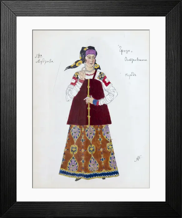Framed Print : Costume design for the play The Storm by Alexander Ostrovsky, 1916. Artist: Aleksandr Golovin Framed Print : Costume design for the play The Storm by Alexander Ostrovsky, 1916. Artist: Aleksandr Golovin