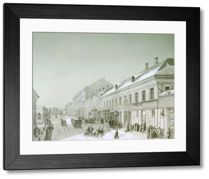 Framed Print : Kuznetsky Most, Moscow, Russia, 1840s Framed Print : Kuznetsky Most, Moscow, Russia, 1840s