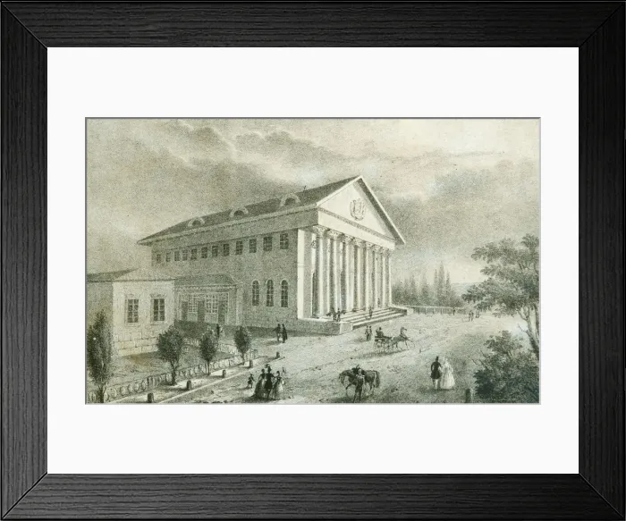 Framed Print : The Summer Theatre in Petrovsky Park, Moscow, Russia, 1840s Framed Print : The Summer Theatre in Petrovsky Park, Moscow, Russia, 1840s