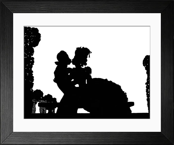 Framed Print : A Kiss, late 19th or 20th century. Artist: Konstantin Somov Framed Print : A Kiss, late 19th or 20th century. Artist: Konstantin Somov