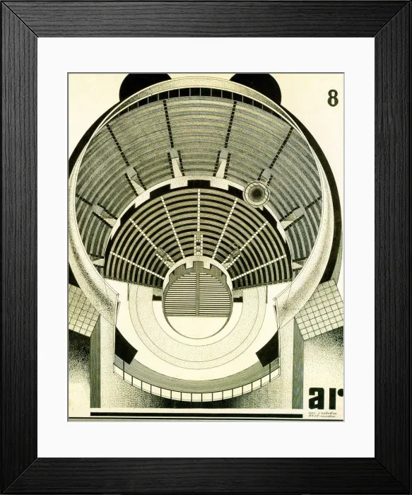 Framed Print : Design for the Palace of the Soviets in Moscow, USSR, c1931-c1933. Artist: Alexander Karra Framed Print : Design for the Palace of the Soviets in Moscow, USSR, c1931-c1933. Artist: Alexander Karra