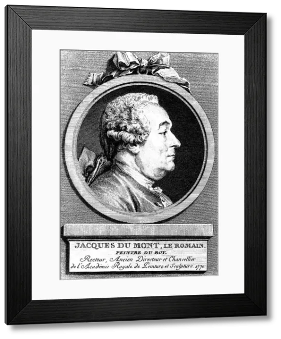 Framed Print : Jacques Dumont, French artist, 1770. Artist: Augustin de Saint-Aubin Framed Print : Jacques Dumont, French artist, 1770. Artist: Augustin de Saint-Aubin