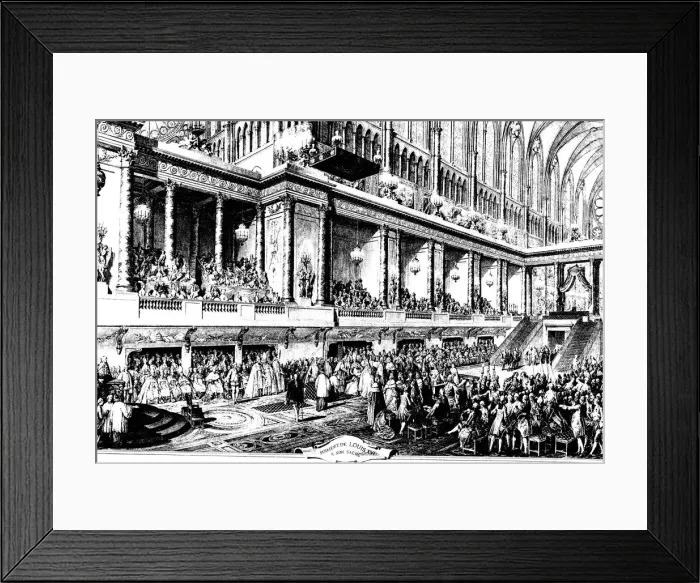 Framed Print : The Coronation of Louis XVI of France, 1775. Artist: Jean-Michel Moreau Framed Print : The Coronation of Louis XVI of France, 1775. Artist: Jean-Michel Moreau