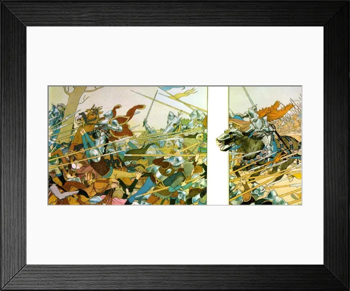 Framed Print : Illustration from the book La Vie de Jeanne d Arc, 1896. Artist: Louis Maurice Boutet de Monvel Framed Print : Illustration from the book La Vie de Jeanne d Arc, 1896. Artist: Louis Maurice Boutet de Monvel