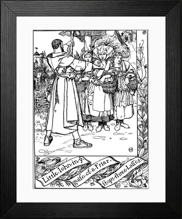 Framed Print : Illustration from the book The Merry Adventures of Robin Hood, by Howard Pyle, 1883. Artist: Howard Pyle Framed Print : Illustration from the book The Merry Adventures of Robin Hood, by Howard Pyle, 1883. Artist: Howard Pyle