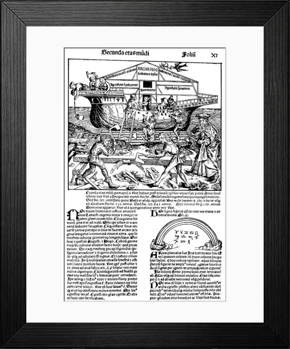 Framed Print : Page from the book The Nuremberg Chronicle, by Hartmann Schedel, 1493. Artist: Michael Wolgemut Framed Print : Page from the book The Nuremberg Chronicle, by Hartmann Schedel, 1493. Artist: Michael Wolgemut