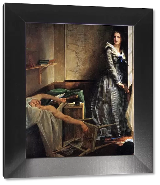 Charlotte Corday after the murder of Marat, 1861. Artist: Paul-Jacques-Aime Baudry