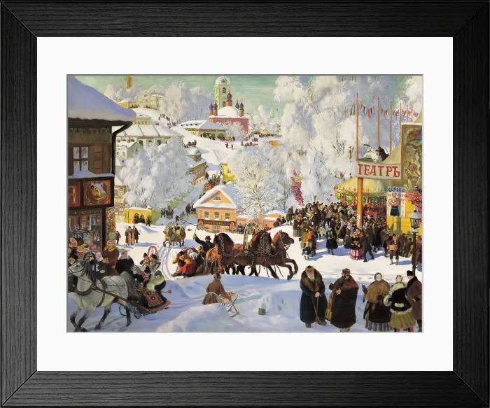 Framed Print : Shrovetide, 1919. Artist: Boris Mikhajlovich Kustodiev Framed Print : Shrovetide, 1919. Artist: Boris Mikhajlovich Kustodiev