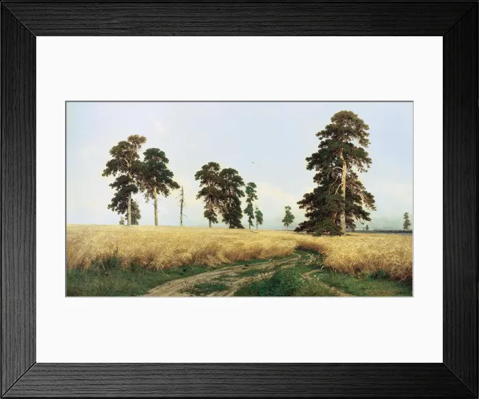 Framed Print : Rye Field, 1878. Artist: Ivan Shishkin Framed Print : Rye Field, 1878. Artist: Ivan Shishkin