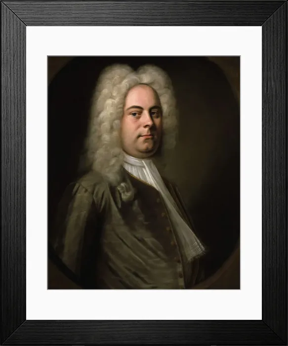Framed Print : George Frideric Handel, German composer, 1726-1728. Artist: Balthasar Denner Framed Print : George Frideric Handel, German composer, 1726-1728. Artist: Balthasar Denner
