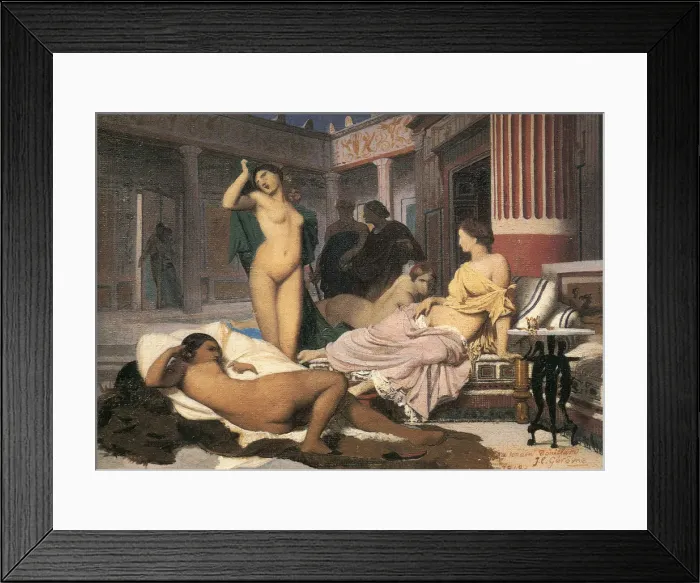 Framed Print : Greek Interior (sketch), 1848. Artist: Jean-Leon Gerome Framed Print : Greek Interior (sketch), 1848. Artist: Jean-Leon Gerome