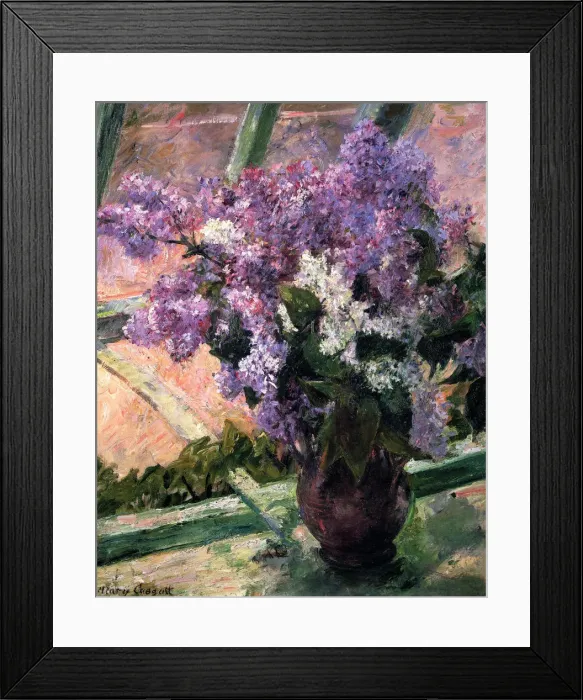Framed Print : Lilacs in a Window, c1880. Artist: Mary Cassatt Framed Print : Lilacs in a Window, c1880. Artist: Mary Cassatt