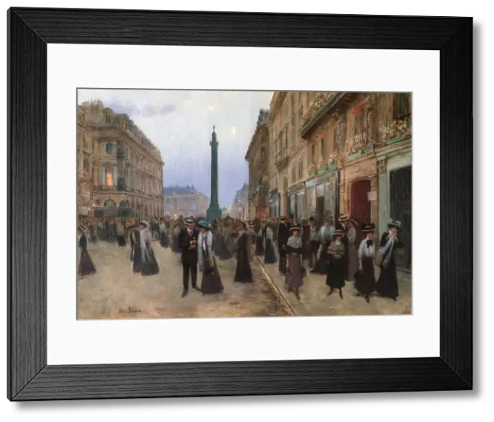 Framed Print : Rue de la Paix, Paris, 1907. Artist: Jean Beraud Framed Print : Rue de la Paix, Paris, 1907. Artist: Jean Beraud